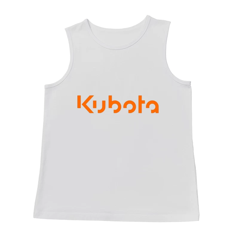 Kubota Corporation Orange Logo Design Male Tank Top