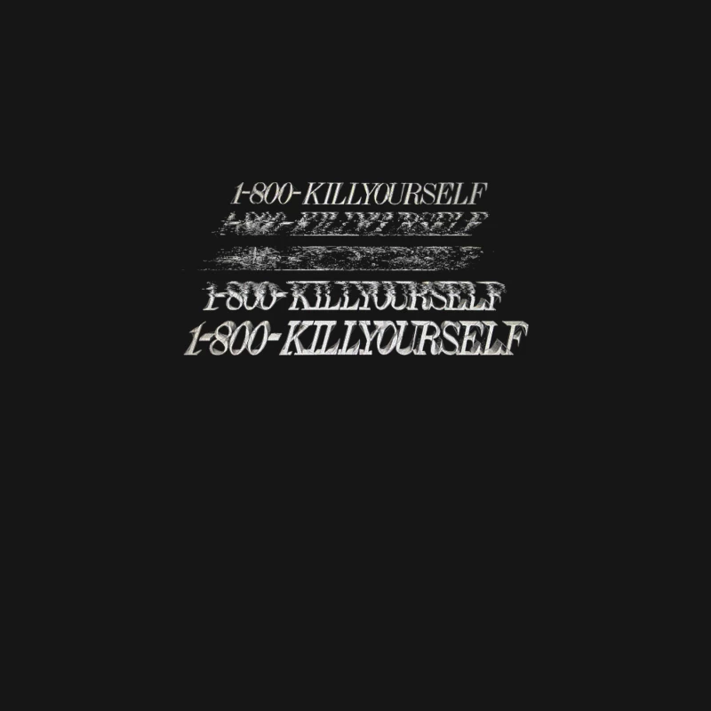 1-800-KILLYOURSELF Dark Humor Memeshirt Desk Mat
