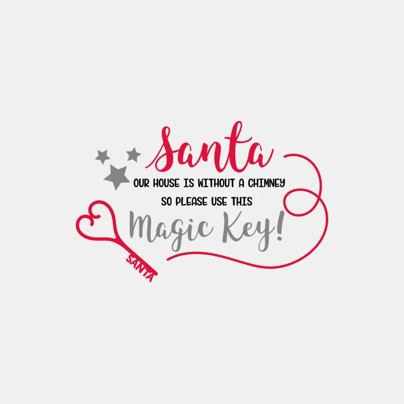 Clé magique pour le Père Noël sans cheminée Homme Débardeur