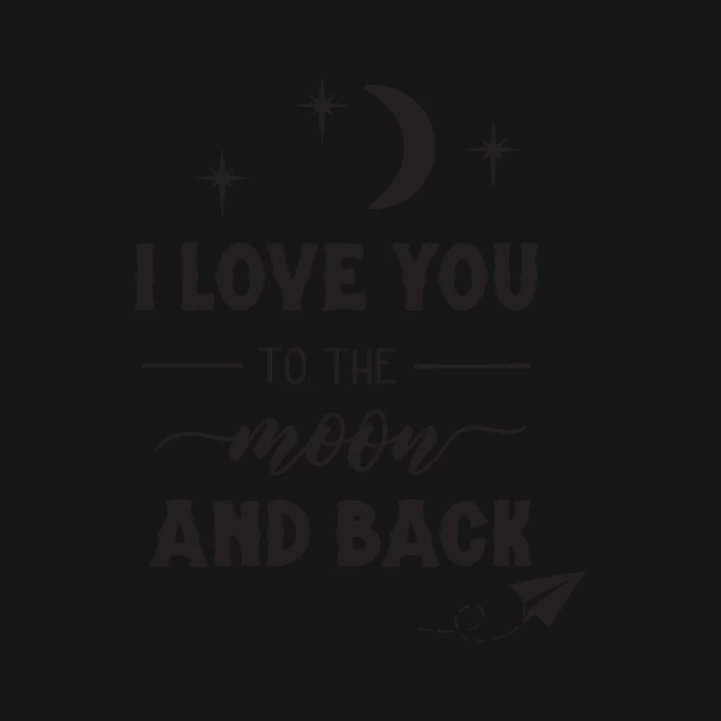 Amour jusqu'à la lune et retour Homme Manches Longues T-Shirt