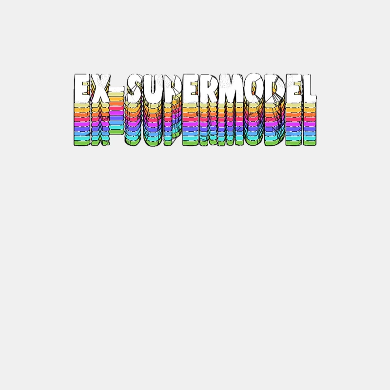Ex-Supermodel  Typography Design Male Tank Top