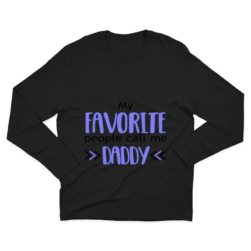T-shirt avec phrase drôle pour papa Homme Manches Longues T-Shirt