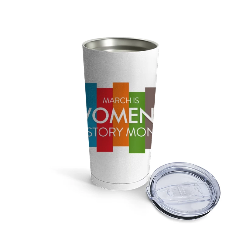 Bold & Modern Women's History Month Tribute Travel Mug