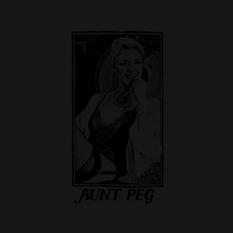 Aunt Peg  80s Cult Porn Actress Design Mouse Pad