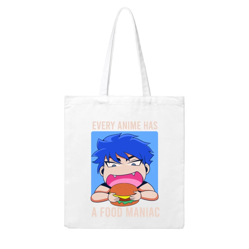 Food Maniac in Anime Cotton Tote Bag