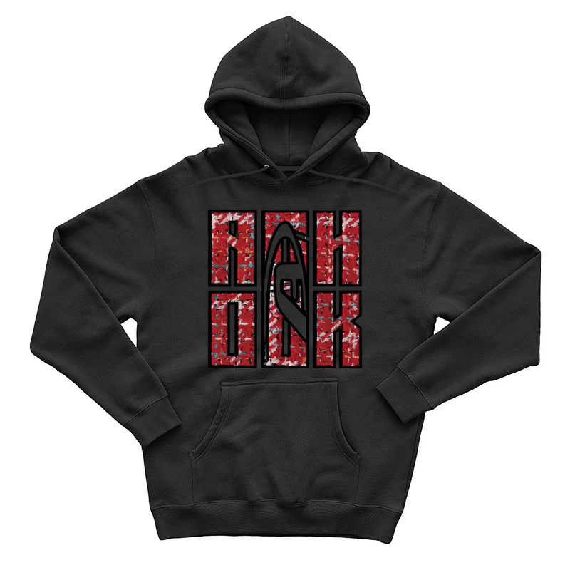 Abstraktes Design mit Buchstaben Herren Pullover Hoodie