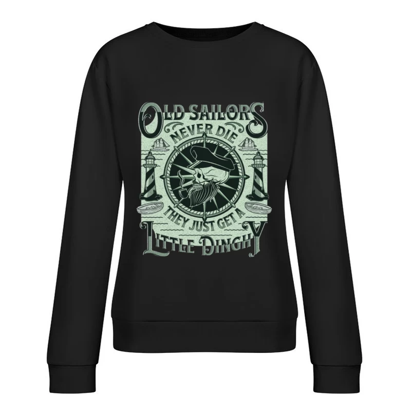 Alte Seemänner leben ewig Damen Pullover Sweatshirt