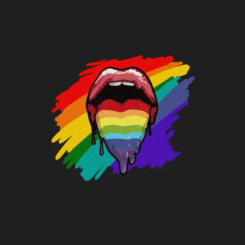 Regenbogenlippen Kunst Herren Tanktops