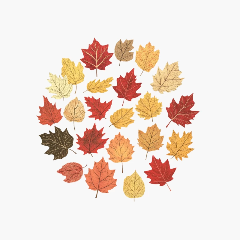 Colorful Autumn Maple Leaves Arrangement Cotton Tote Bag