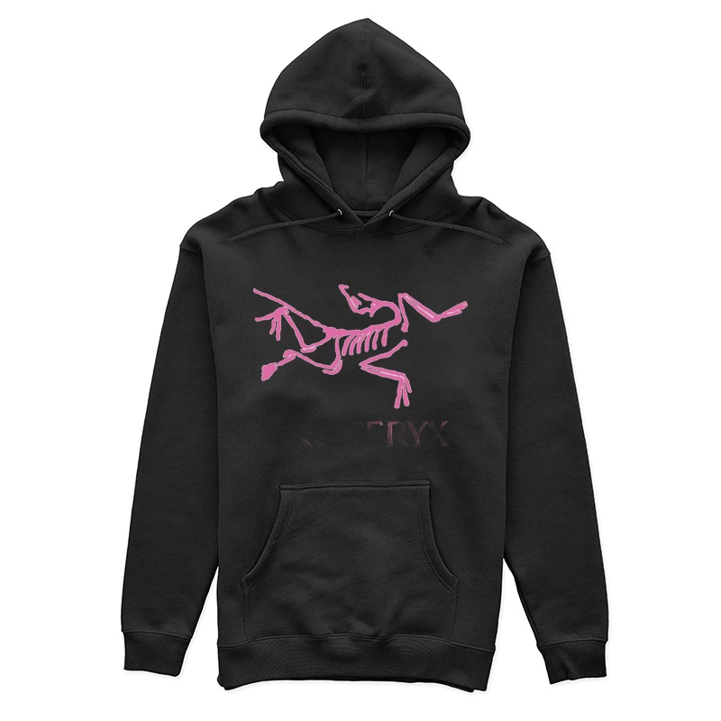 Rosa Archäopteryx Logo Damen Pullover Hoodie