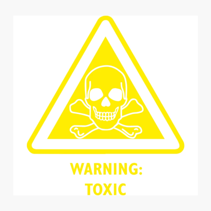 Toxic Hazard Laboratory Poison Substance Warning Throw Pillow