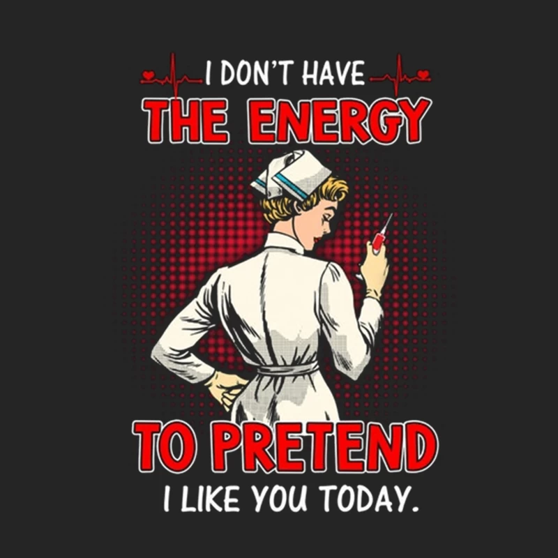 Humour de l'infirmière avec seringue Homme Sweat-shirt à enfiler