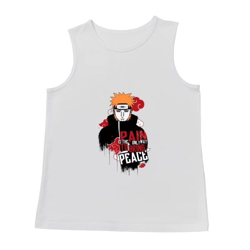Anime Charakter mit Friedensbotschaft Herren Tanktops