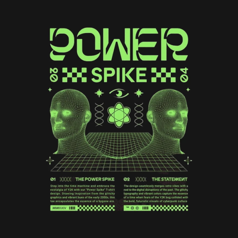 Design Rétro Cyberpunk Femme T-Shirt