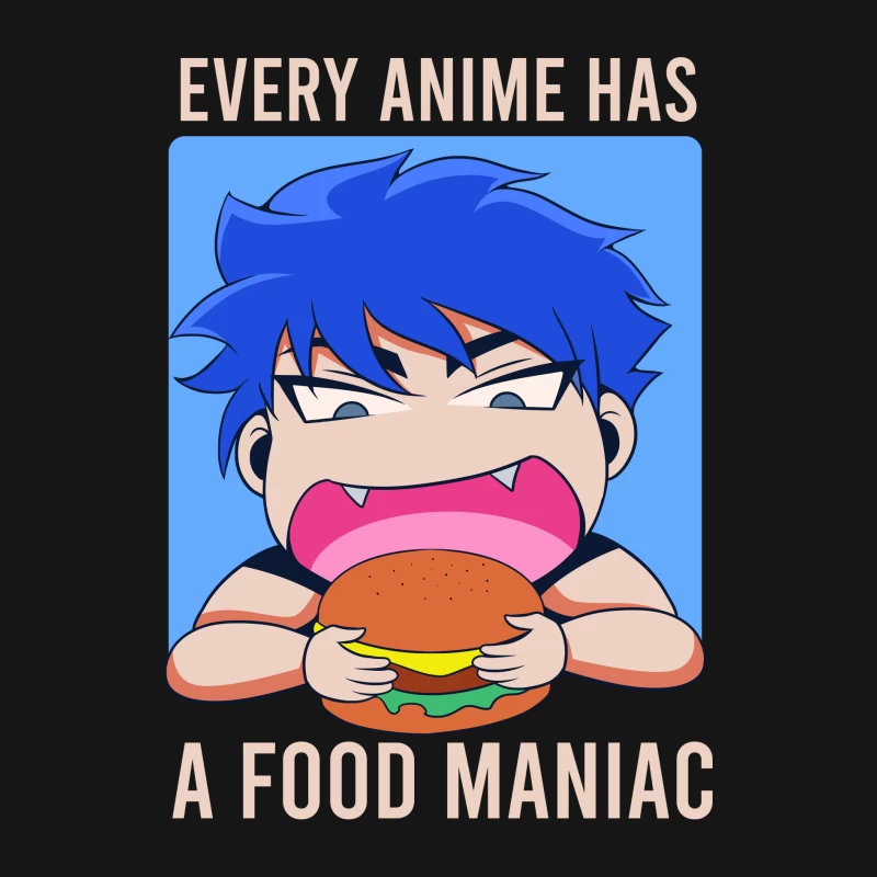 Food Maniac in Anime Female Long Sleeve T-Shirt