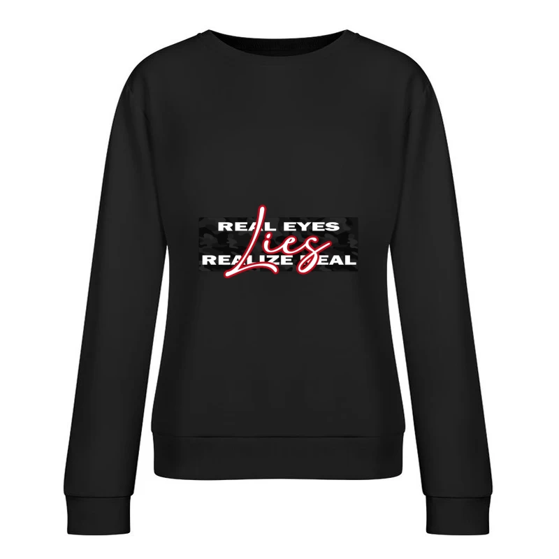 Inspirational Phrase Design Female Pullover Sweatshirt