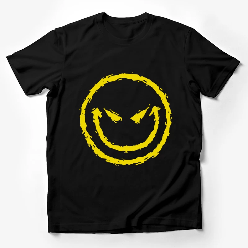 Böser Smiley-Gesicht Herren T-Shirt