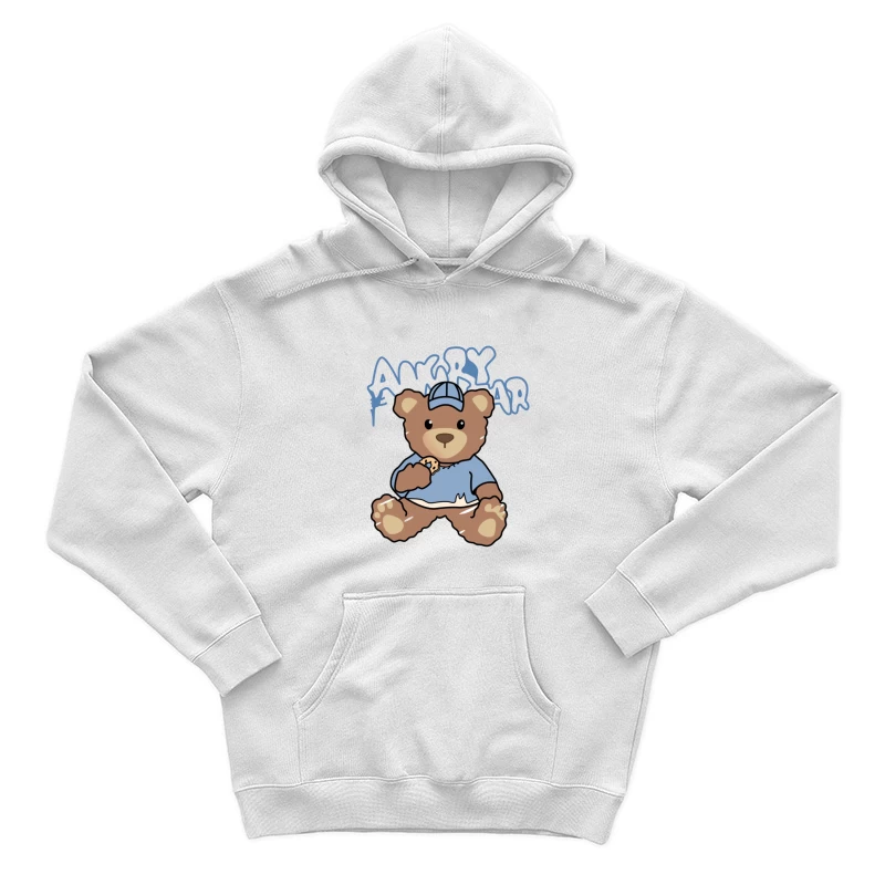 Wütender Teddy mit Keks Herren Pullover Hoodie
