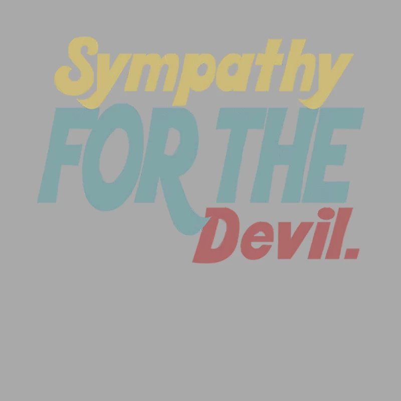 Devil - Lyrics Typographic Tribute Design Female Pullover Hoodie