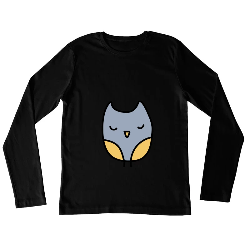 Illustration de hibou coloré Femme Manches Longues T-Shirt