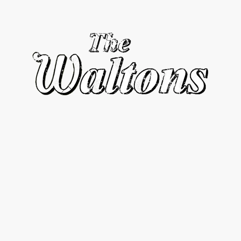 The Waltons, distressed Cotton Tote Bag