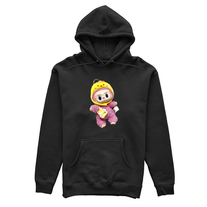 Niedliches Plüschtier mit gelbem Tierhut Damen Pullover Hoodie
