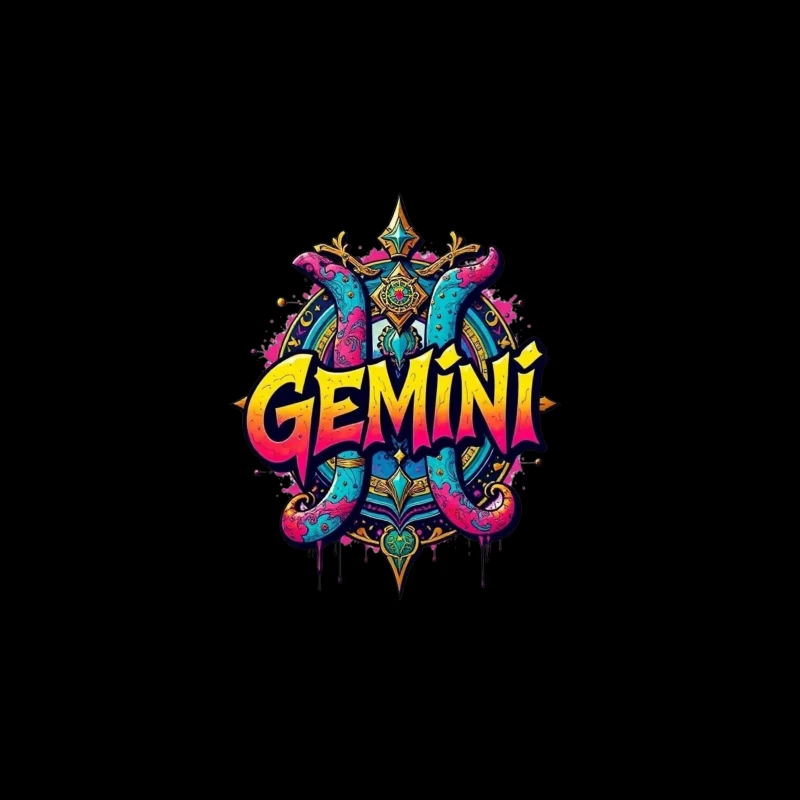 Gemini Zodiac Art Travel Mug
