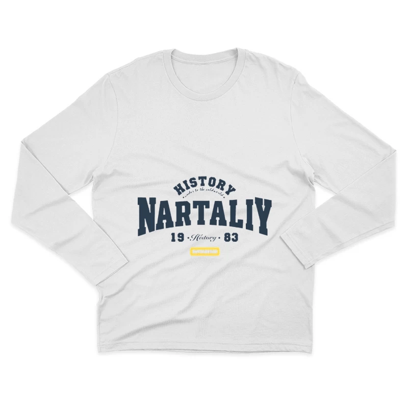 Vintage Nartaliy Design von 1983 Herren Langarm T-Shirt