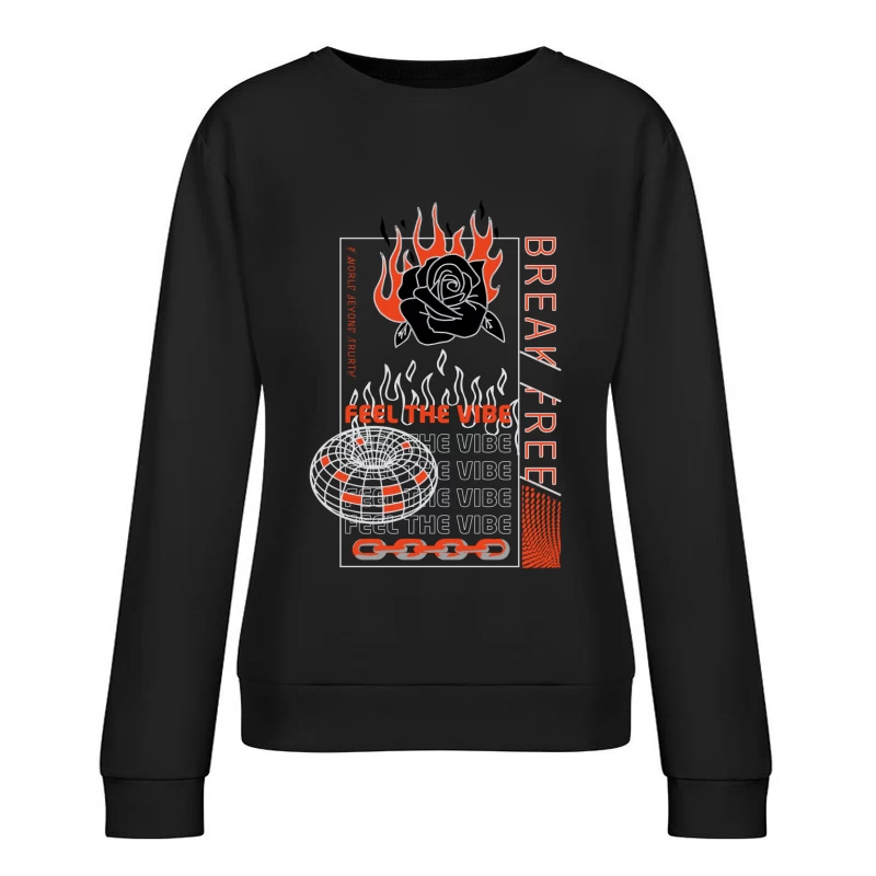 Freiheit und Vibes Damen Pullover Sweatshirt