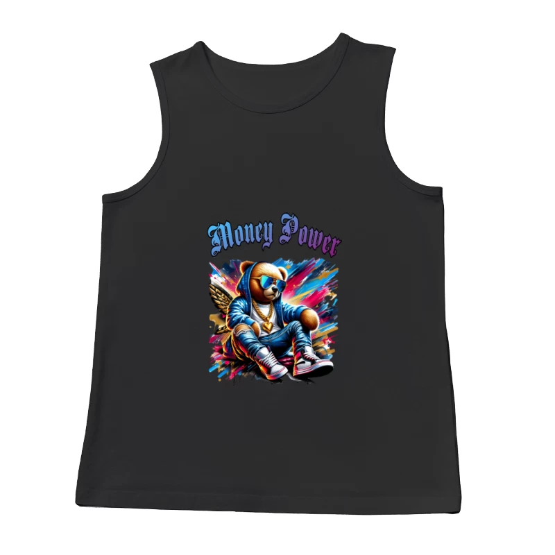 Bär mit Flügeln in urbanem Stil Herren Tanktops