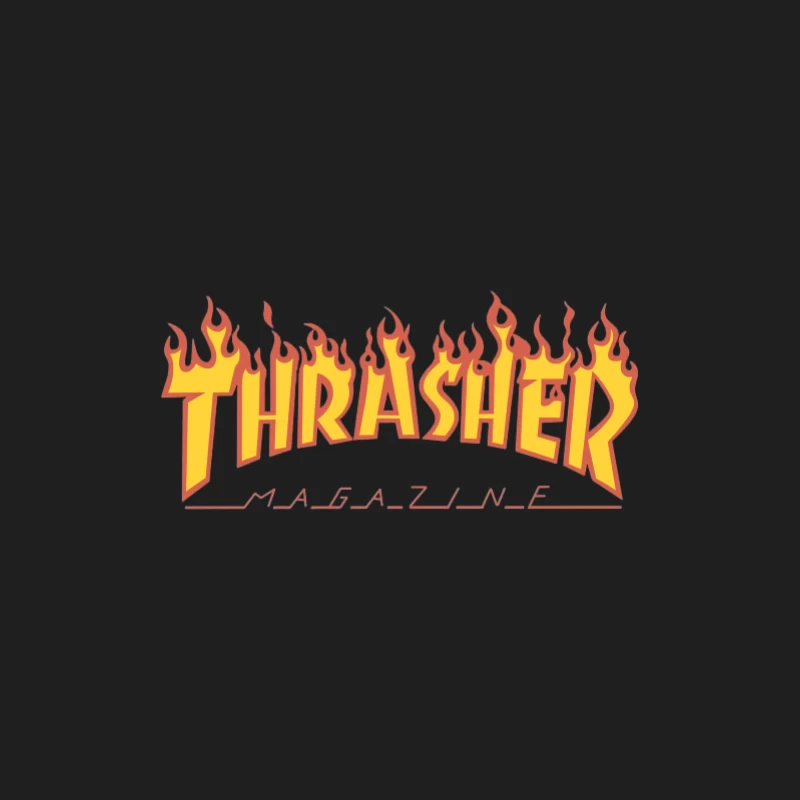 Design du Logo Flamboyant de Thrasher Magazine Homme Débardeur