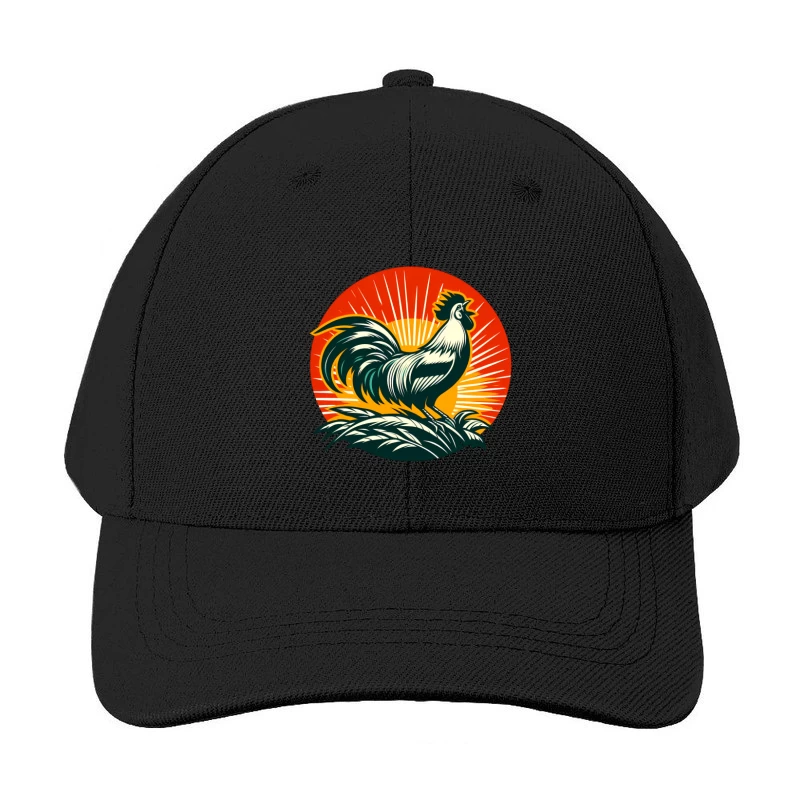 Buy Rooster Sunrise Vintage Baseball Cap