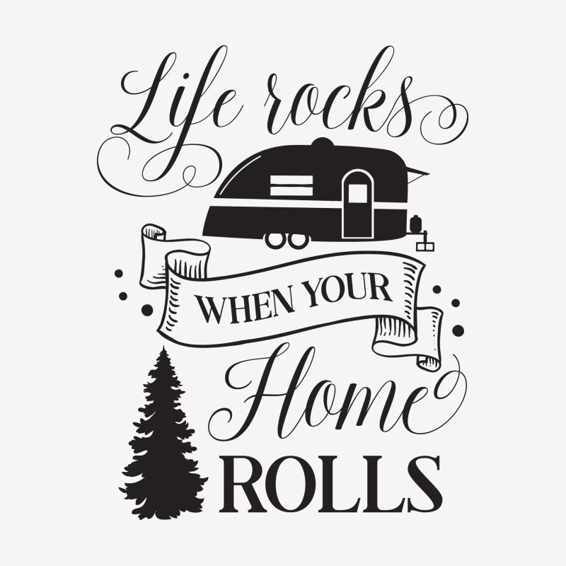 La vie fait vibrer quand votre maison roule Femme T-Shirt