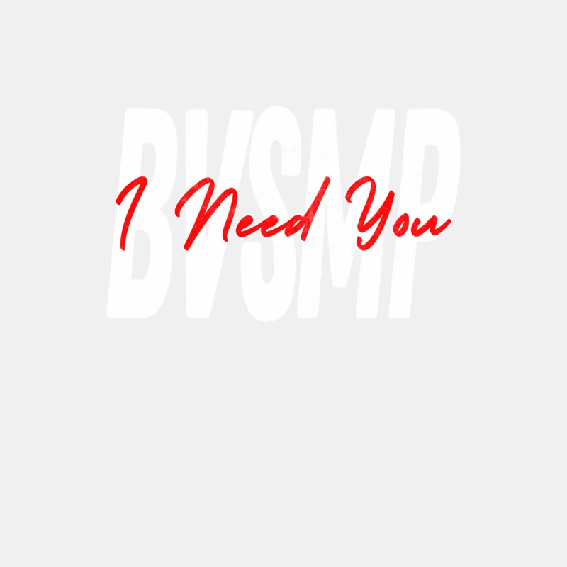 BVSMP  I Need You  80s Hip Hop Male Tank Top