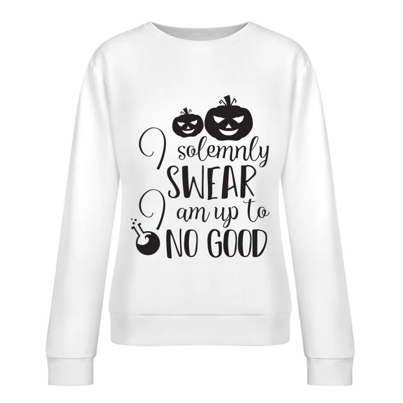 Design Halloween Esprit Malicieux Femme Sweat-shirt à enfiler
