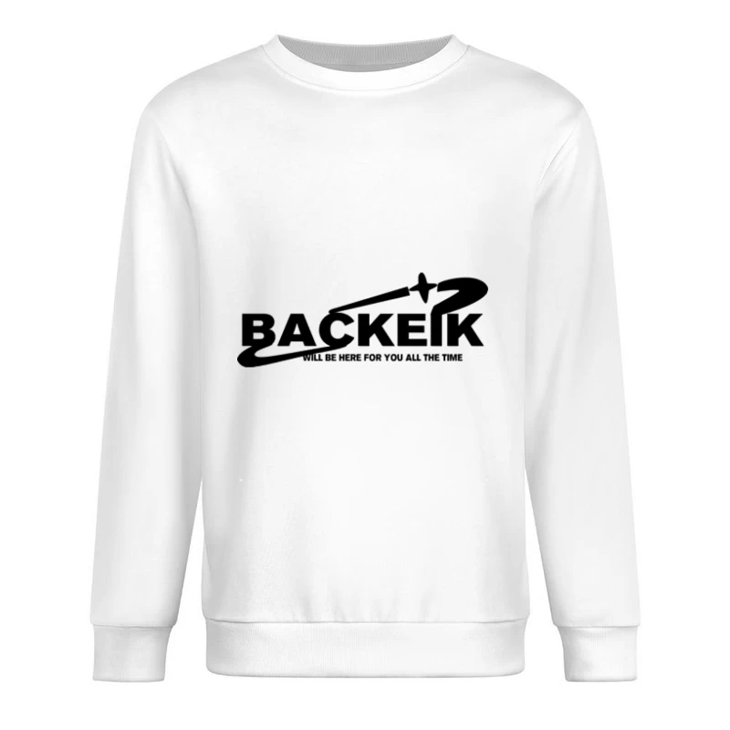 Raketenlogo mit Stern und Slogan Herren Pullover Sweatshirt