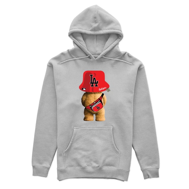 Peluche con cappello LA e marsupio Felpa con cappuccio Donna