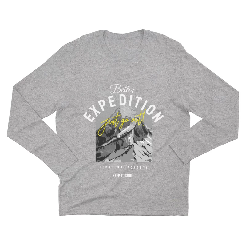 Abenteuer Bergsteigen Motivation Herren Langarm T-Shirt