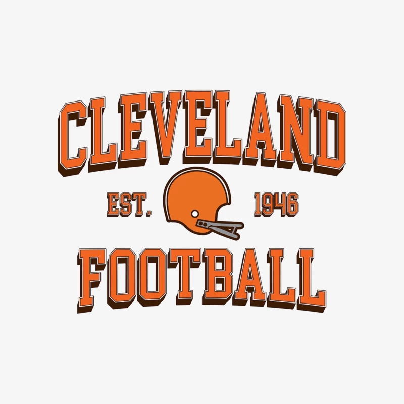 Cleveland Browns NFL Football Team Vintage Logo Est. 1946 Female Pullover Sweatshirt