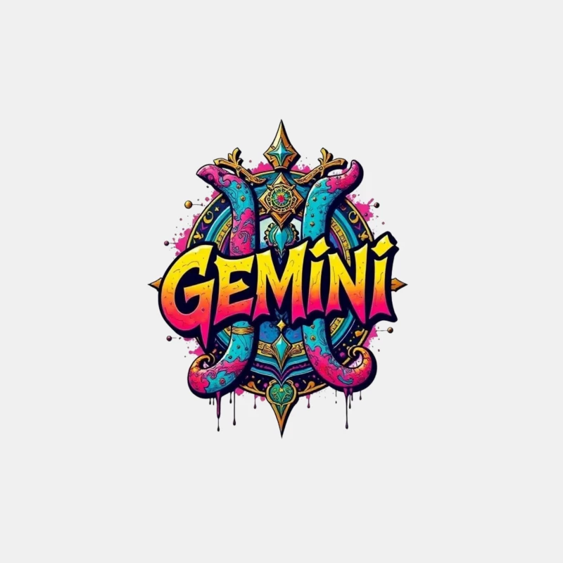 Gemini Zodiac Art Male Tank Top