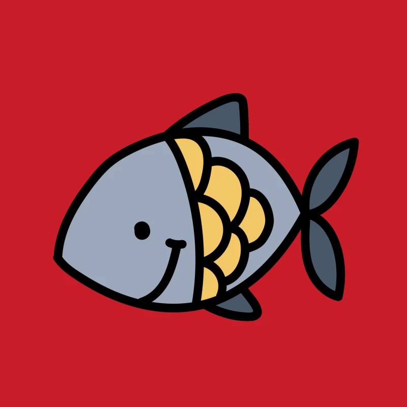 Illustration de poisson souriant Femme Sweat à capuche