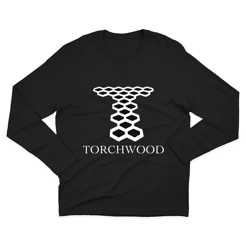 Torchwood Series Geometric Hexagonal Logo Design Male Long Sleeve T-Shirt