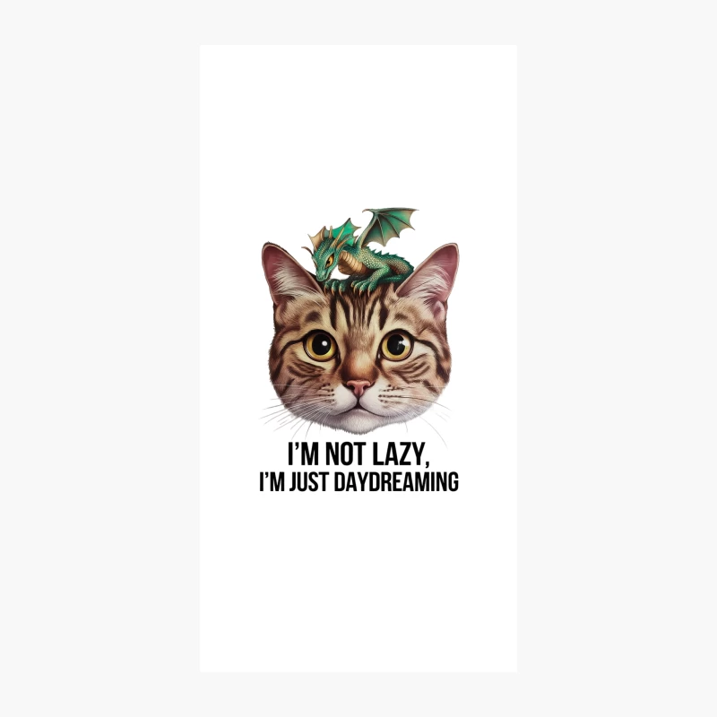 Feline Fantasy: A Cat's Daydream with Dragons iPhone Case