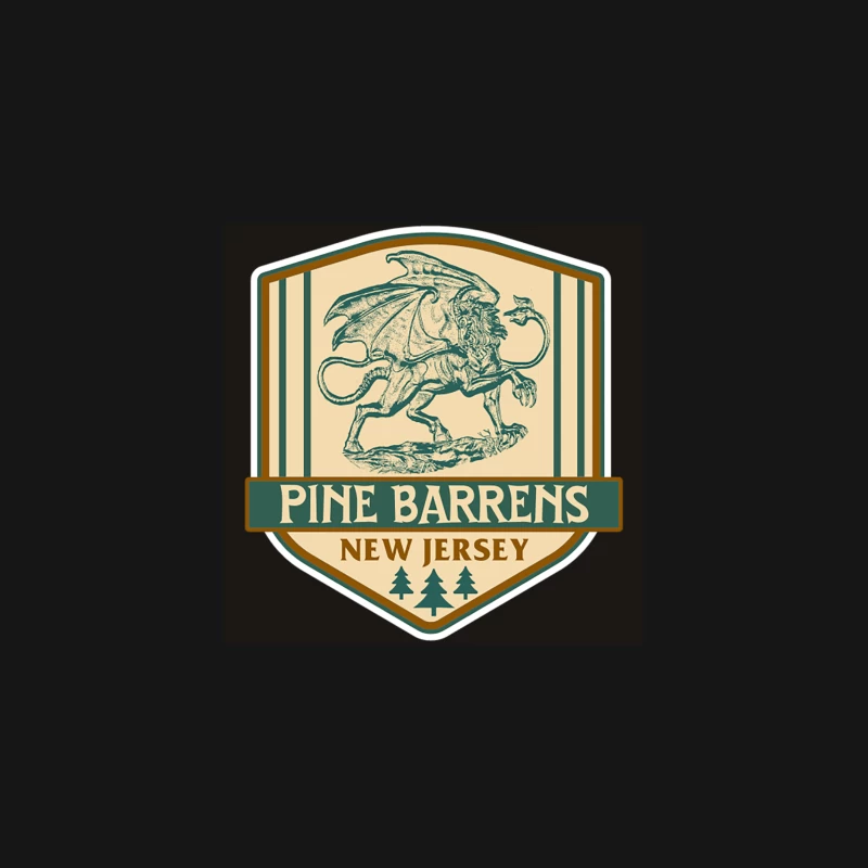 Jersey Devil Travel Badge Desk Mat