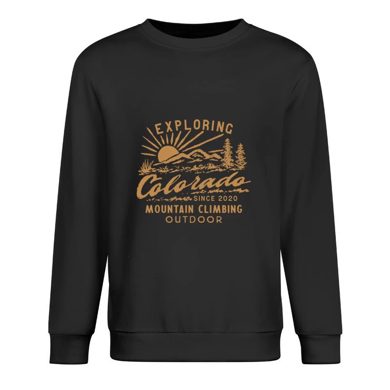 Erkundung von Colorado Bergsteigen Herren Pullover Sweatshirt