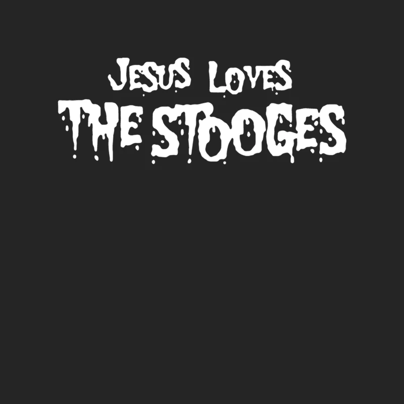 Jesus Loves The Stooges Female Pullover Sweatshirt