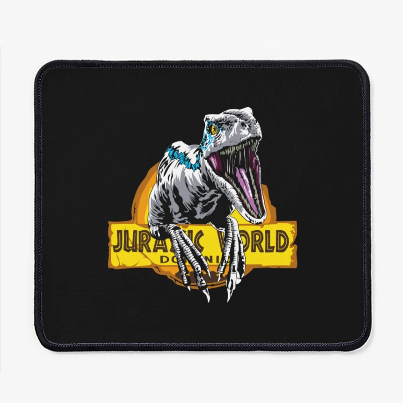 Jurassic World Velociraptor Logo Mouse Pad