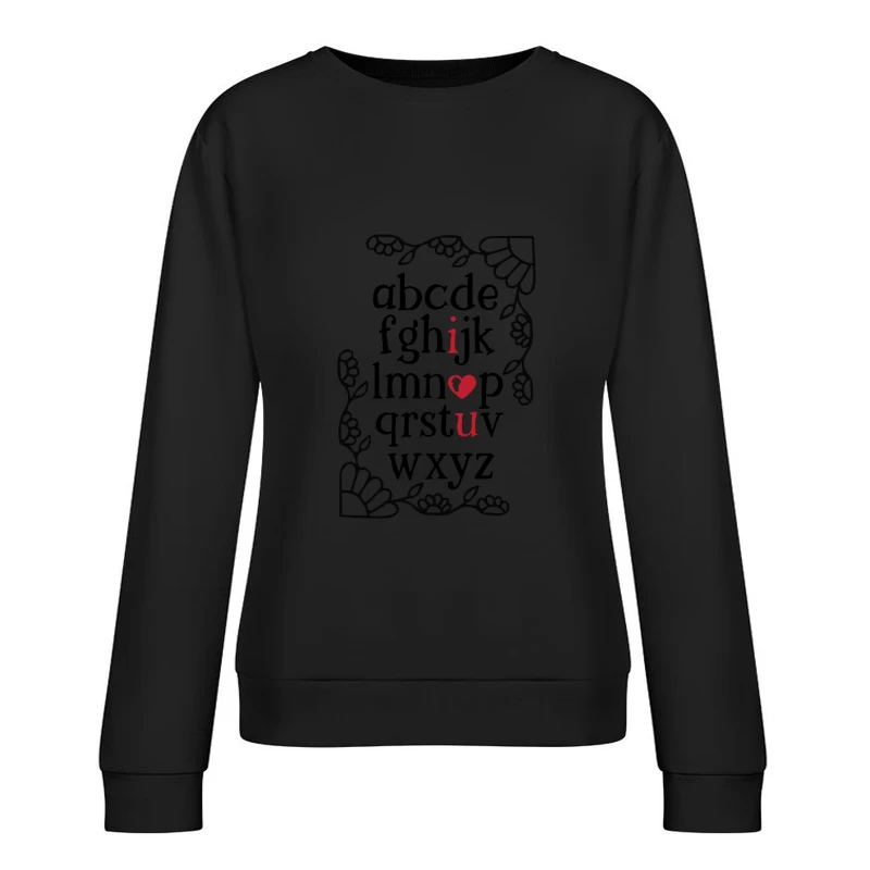 Amour et élégance florale Femme Sweat-shirt à enfiler