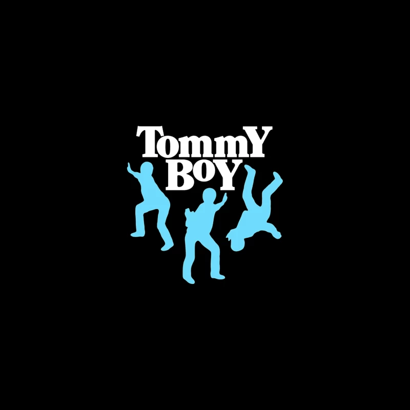 Tommy Boy Logo with Dancing Blue Silhouettes Travel Mug