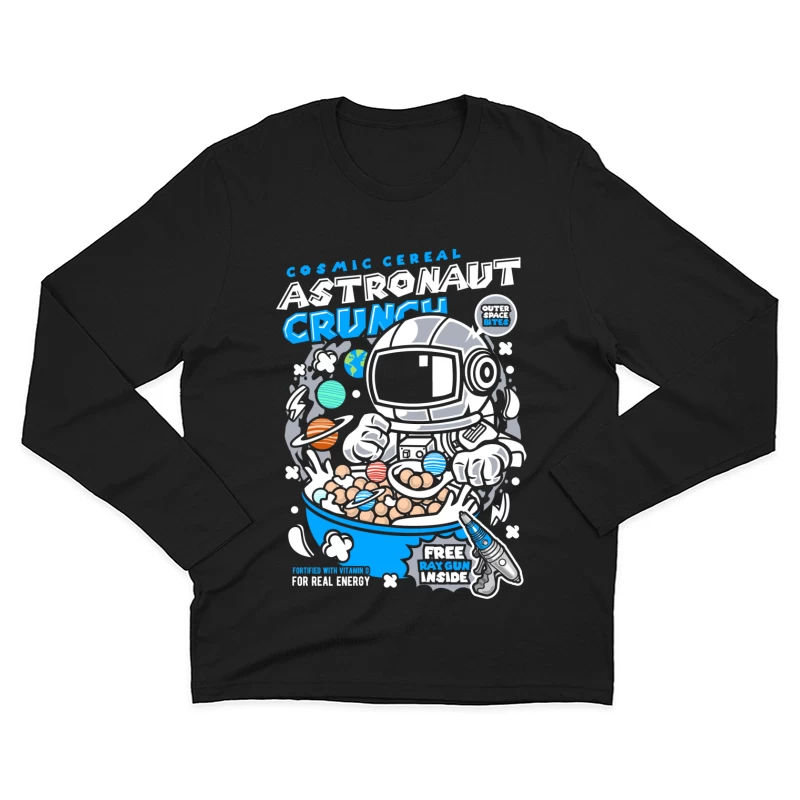 Céréales Astronaut Crunch avec Énergie Cosmique Homme Manches Longues T-Shirt